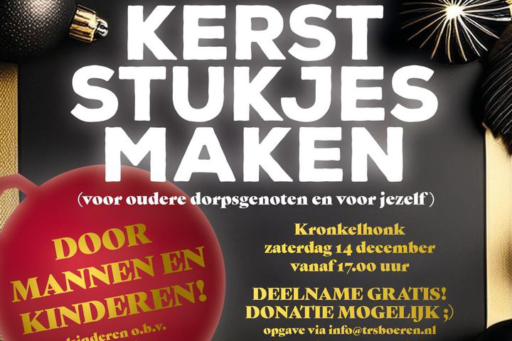 Kerstukjes maken in Slagharen